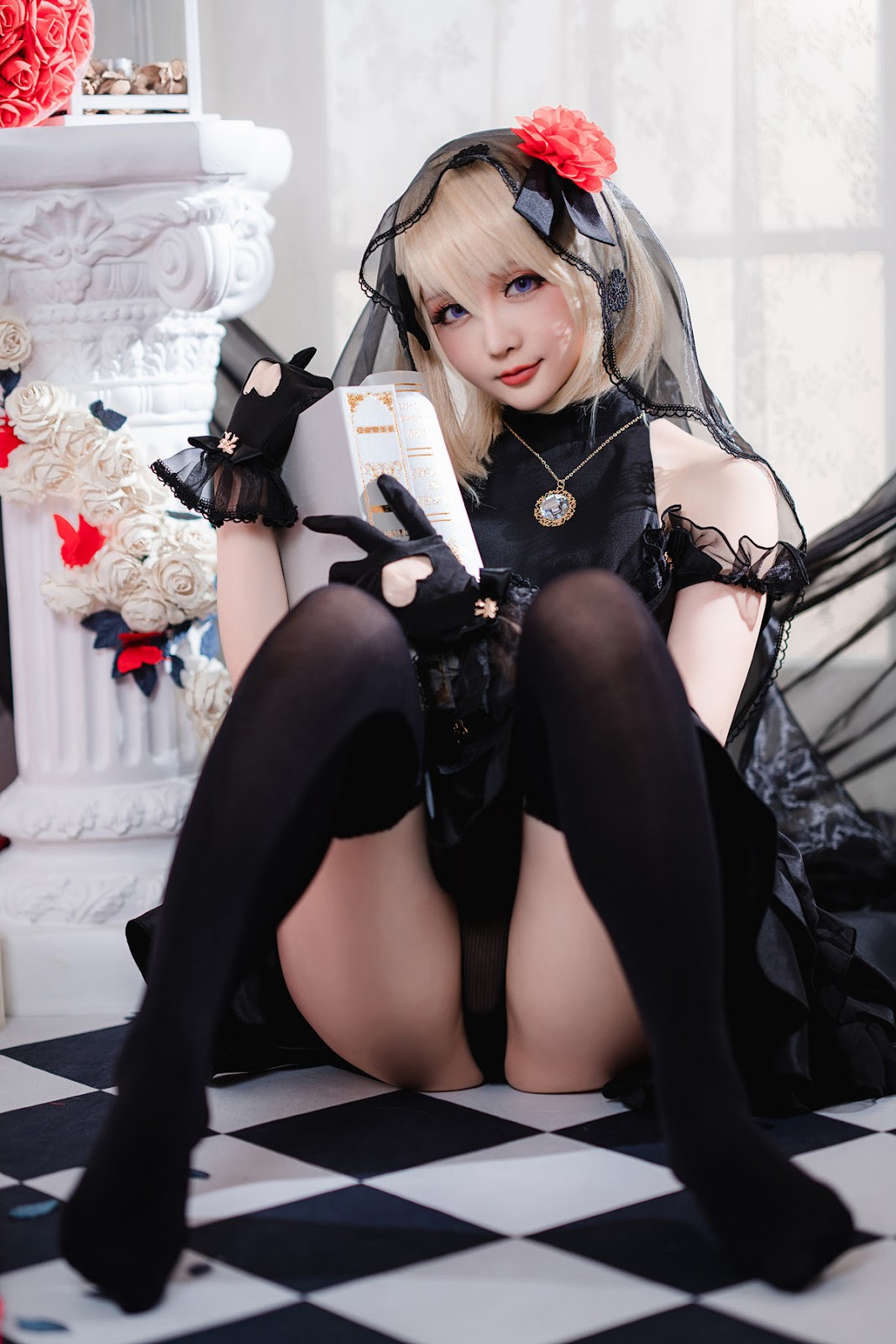 Cosplay 星之迟迟Hoshilily Z23婚纱 29