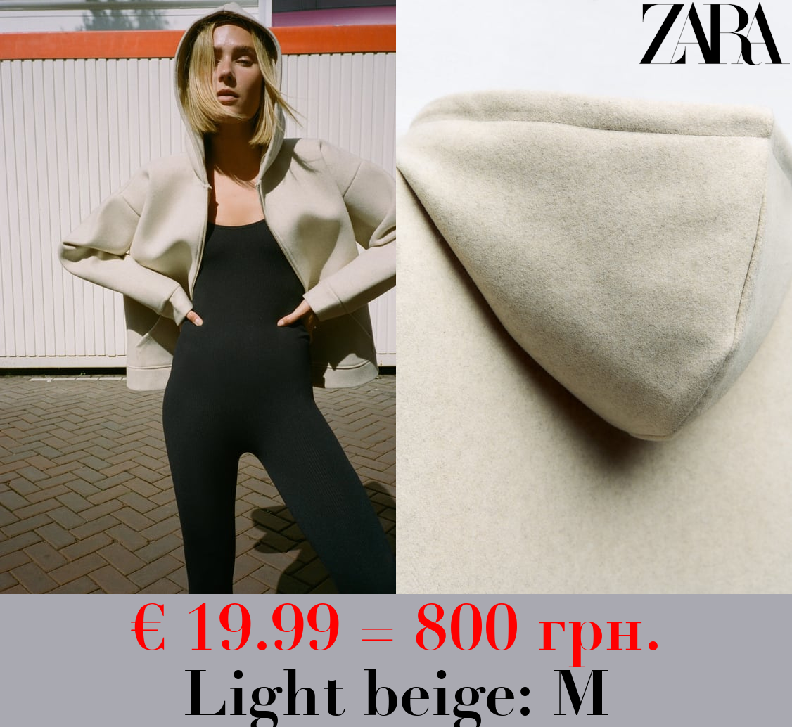 SOFT NEOPRENE-EFFECT BOMBER JACKET