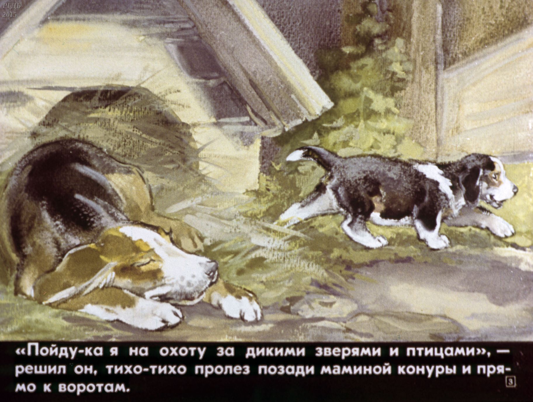 1 охота читать. Бианки щенок. В. Бианки "первая охота". Иллюстрация к рассказу Бианки первая охота.