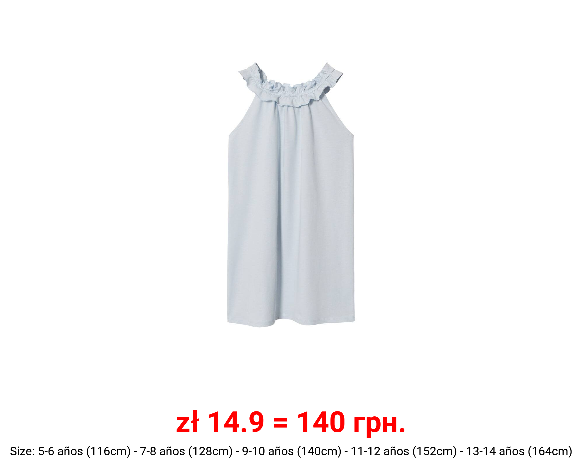 Camisón algodón volante