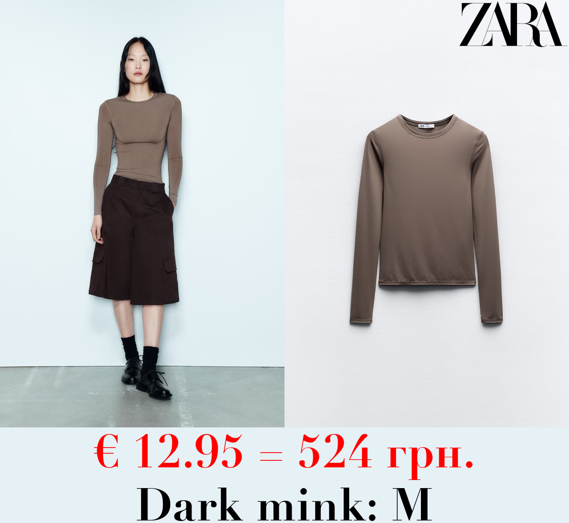 LONG SLEEVE POLYAMIDE TOP