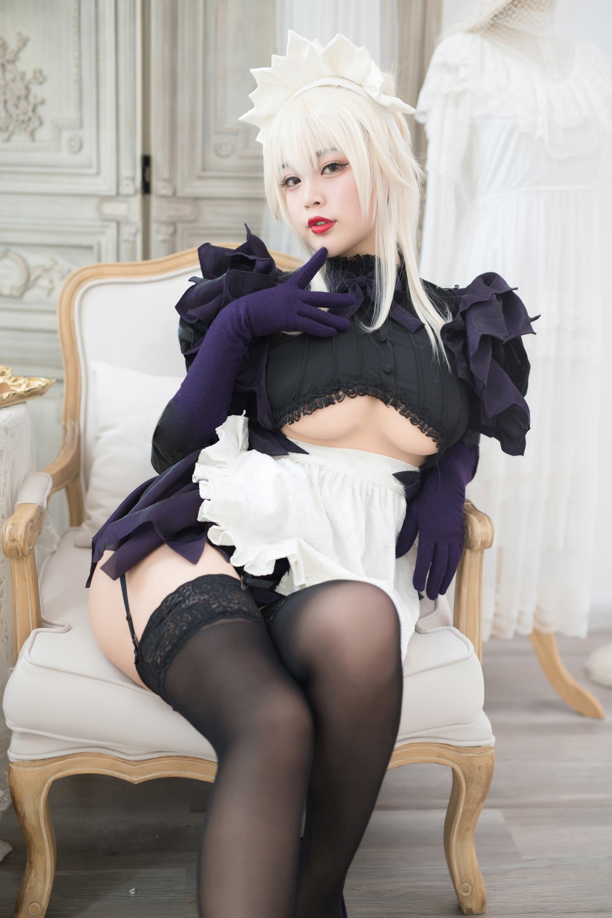 Cosplay 白烨 黑枪呆女仆 3