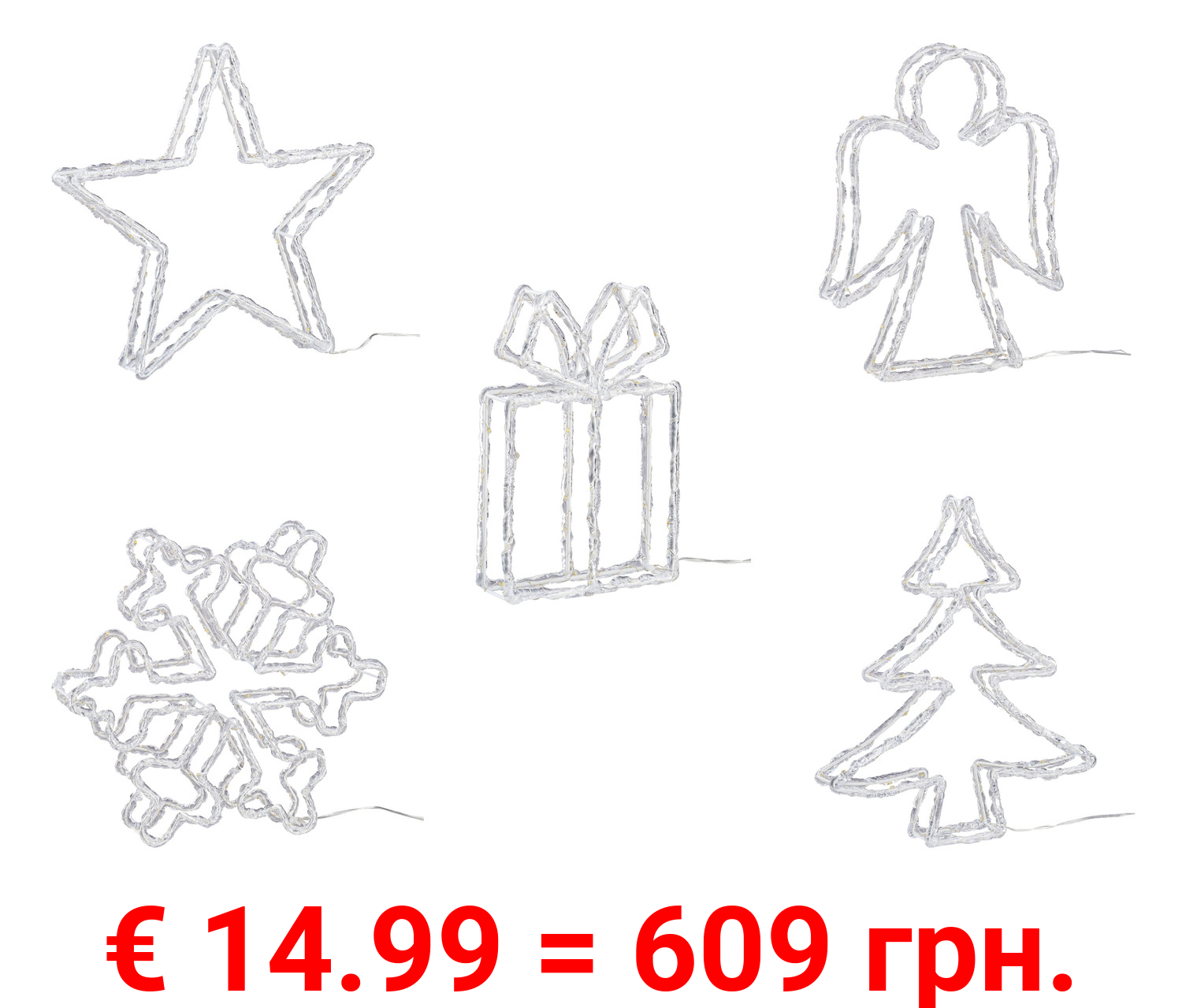 LIVARNO home 3D-Lichterfigur, mit Blink-Modus und Dauerlicht