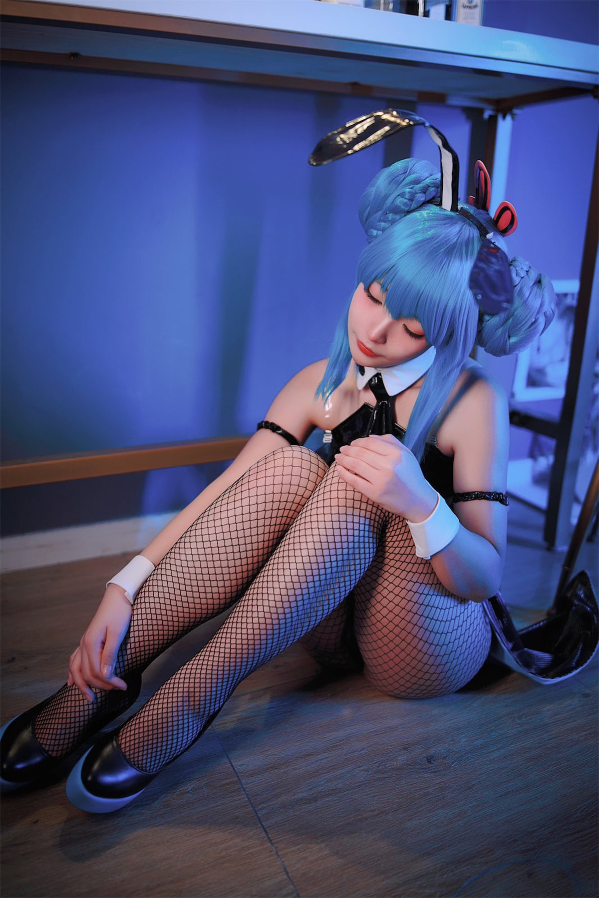 Cosplay Yuuhui玉汇 初音黑兔 36
