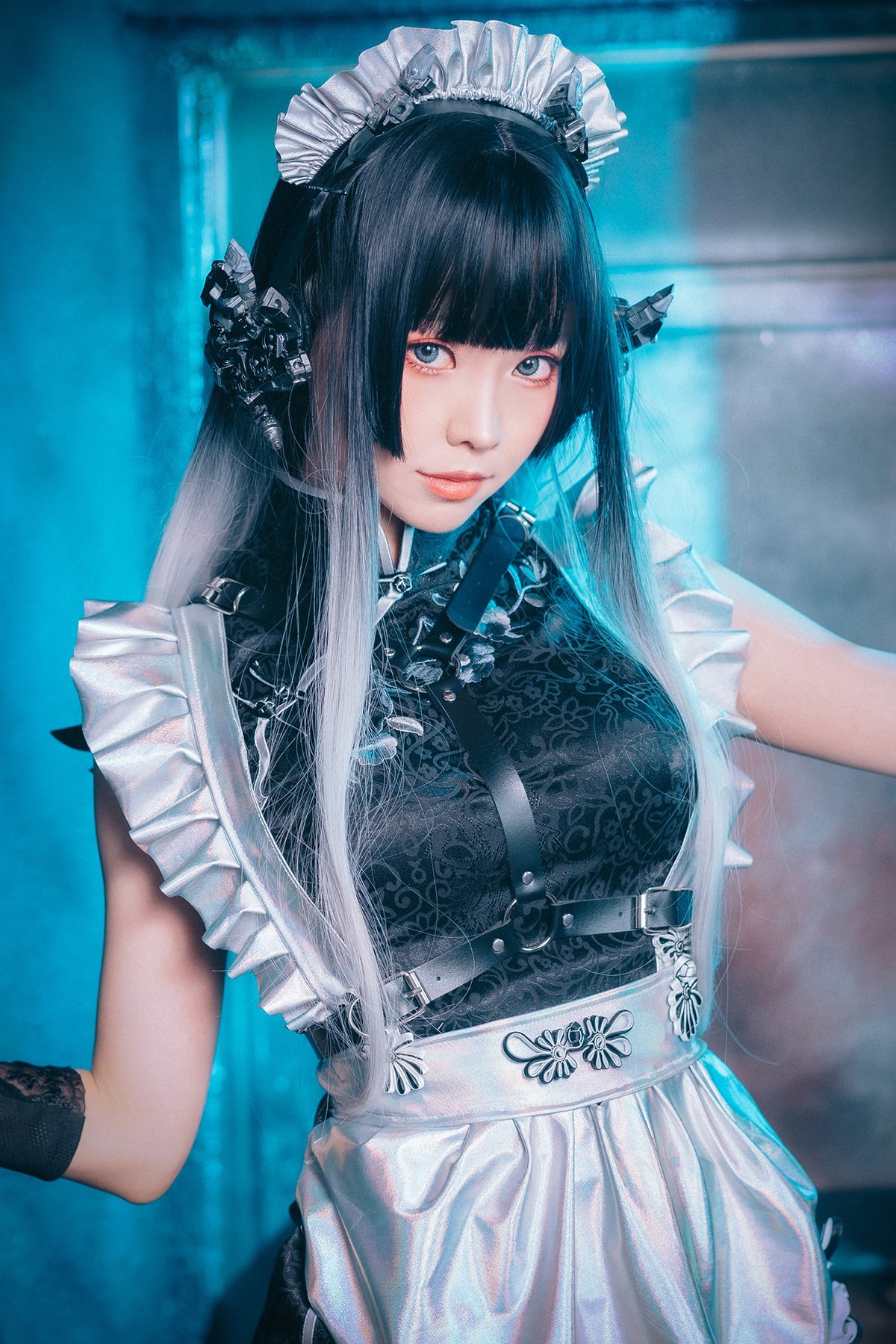 Cosplay ElyEE子 賽博女僕 Melanite黑榴石 24
