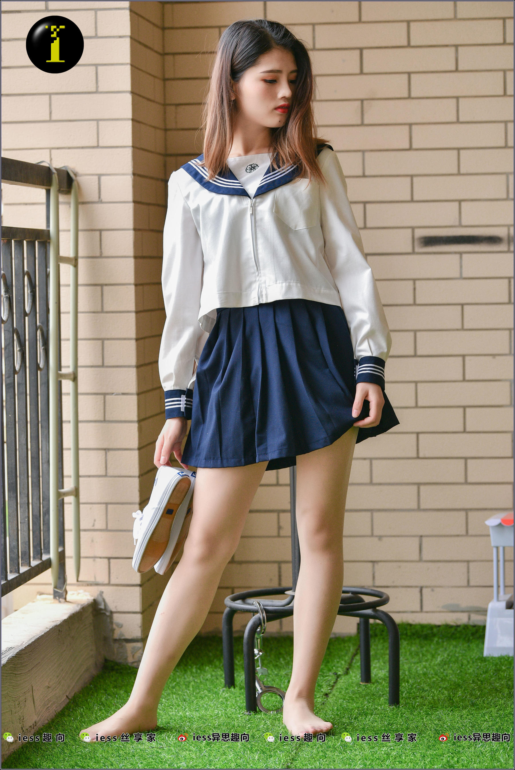 [IESS普惠集]_007_模特广炎_《JK服与小白鞋》-写真图集共84P 9