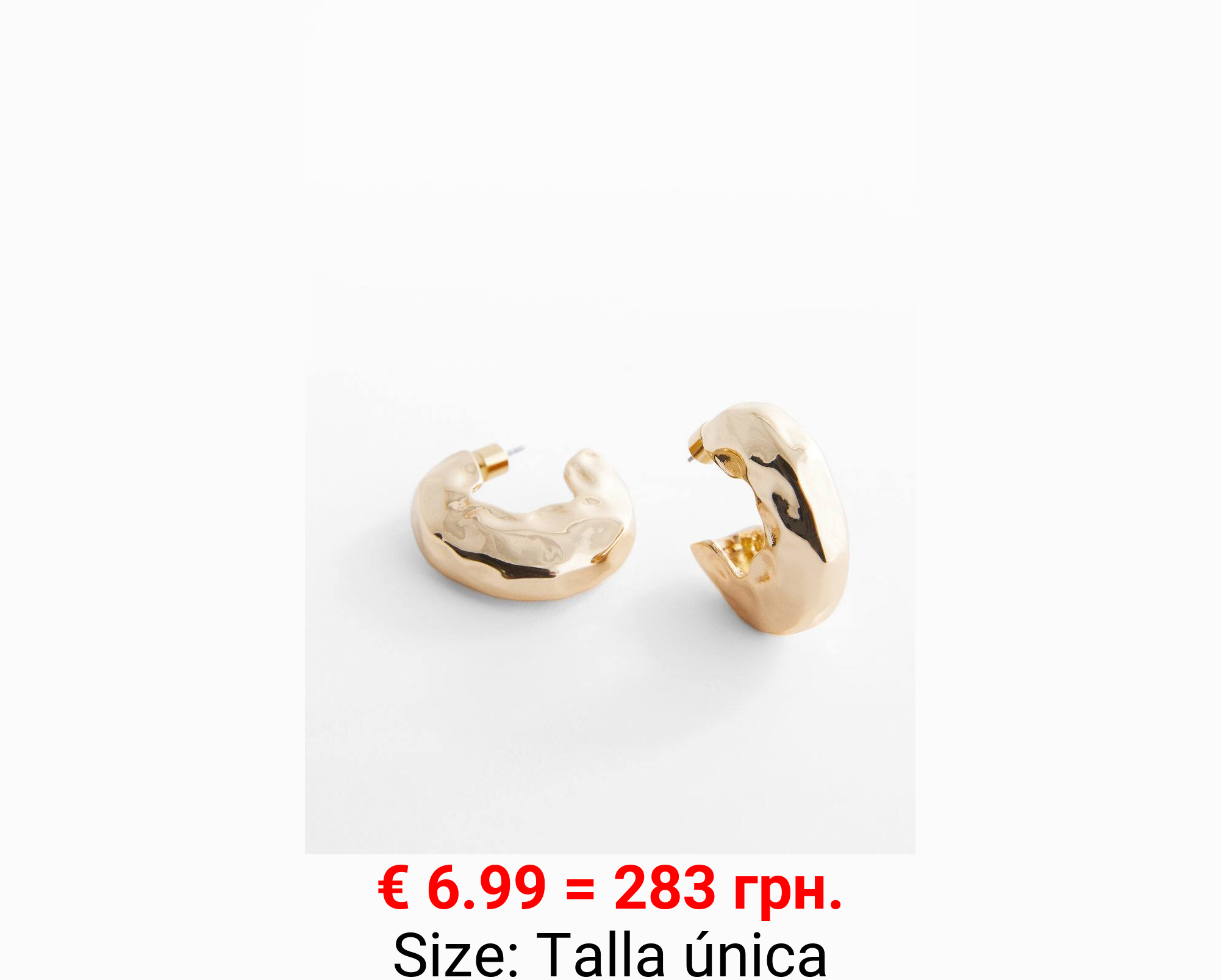 Pendientes aros textura