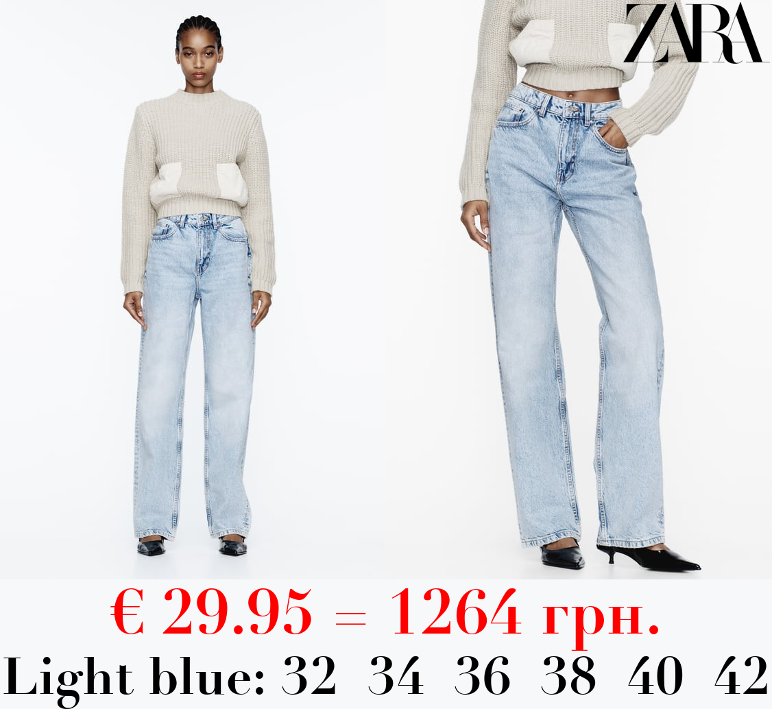 Z1975 STRAIGHT-FIT HIGH-WAIST LONG LENGTH JEANS