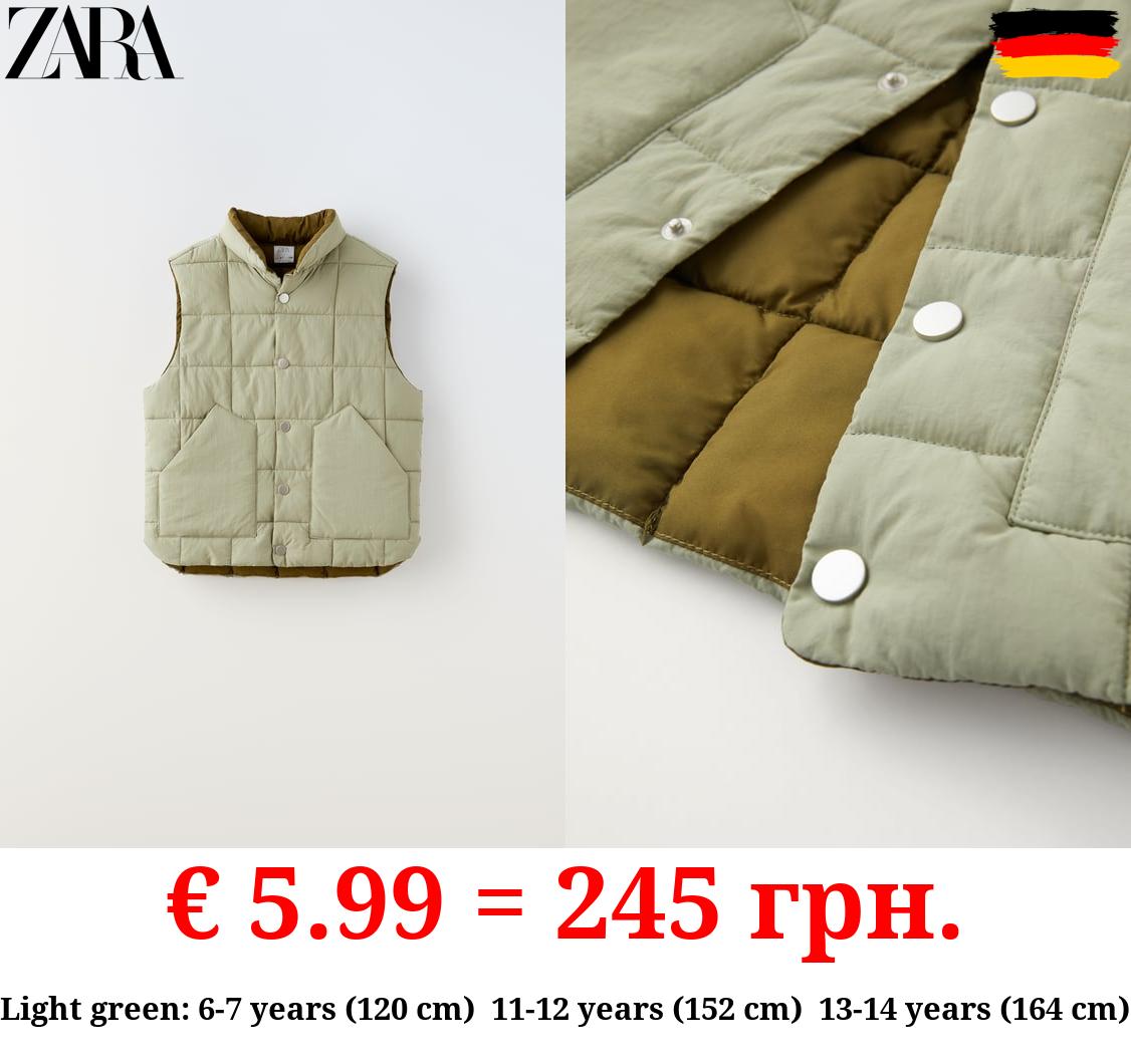 CONTRAST LIGHTWEIGHT PUFFER GILET