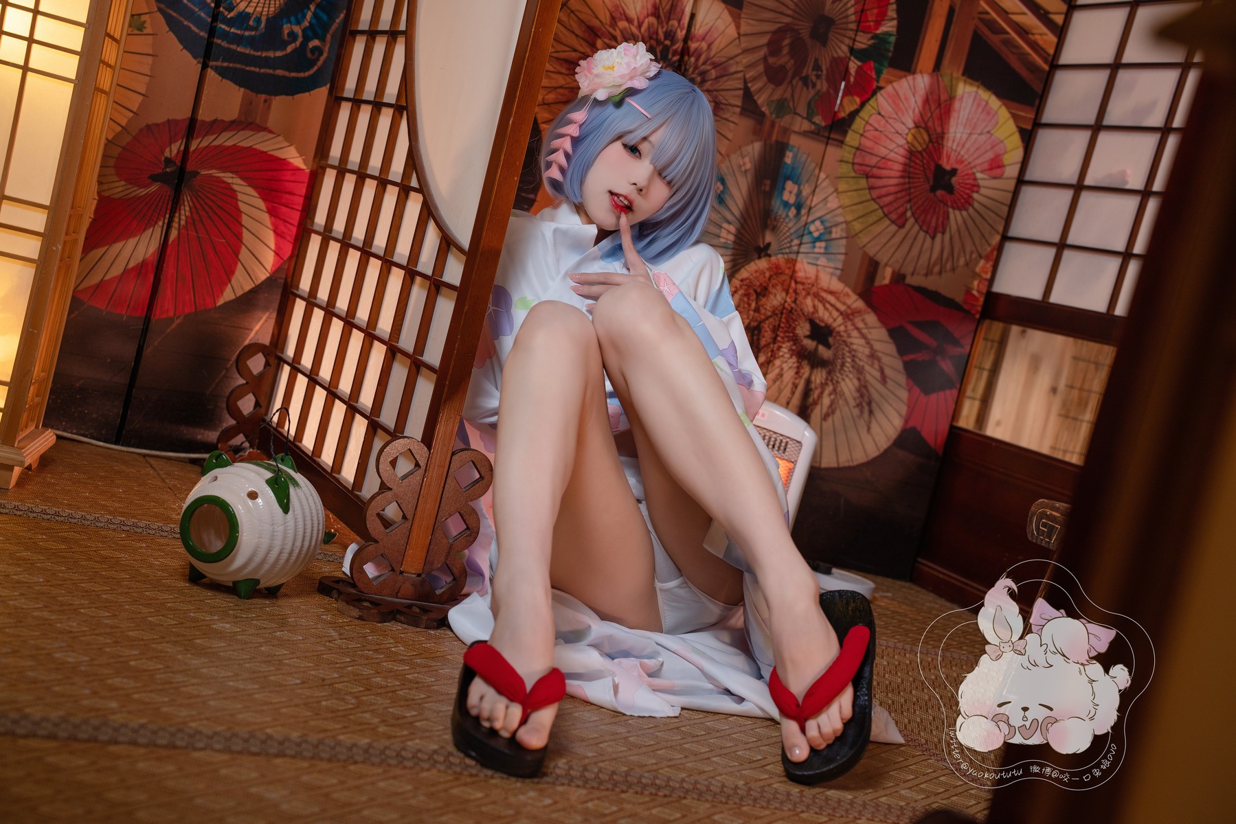 Cosplay 黏黏团子兔 蕾姆夏日祭 4