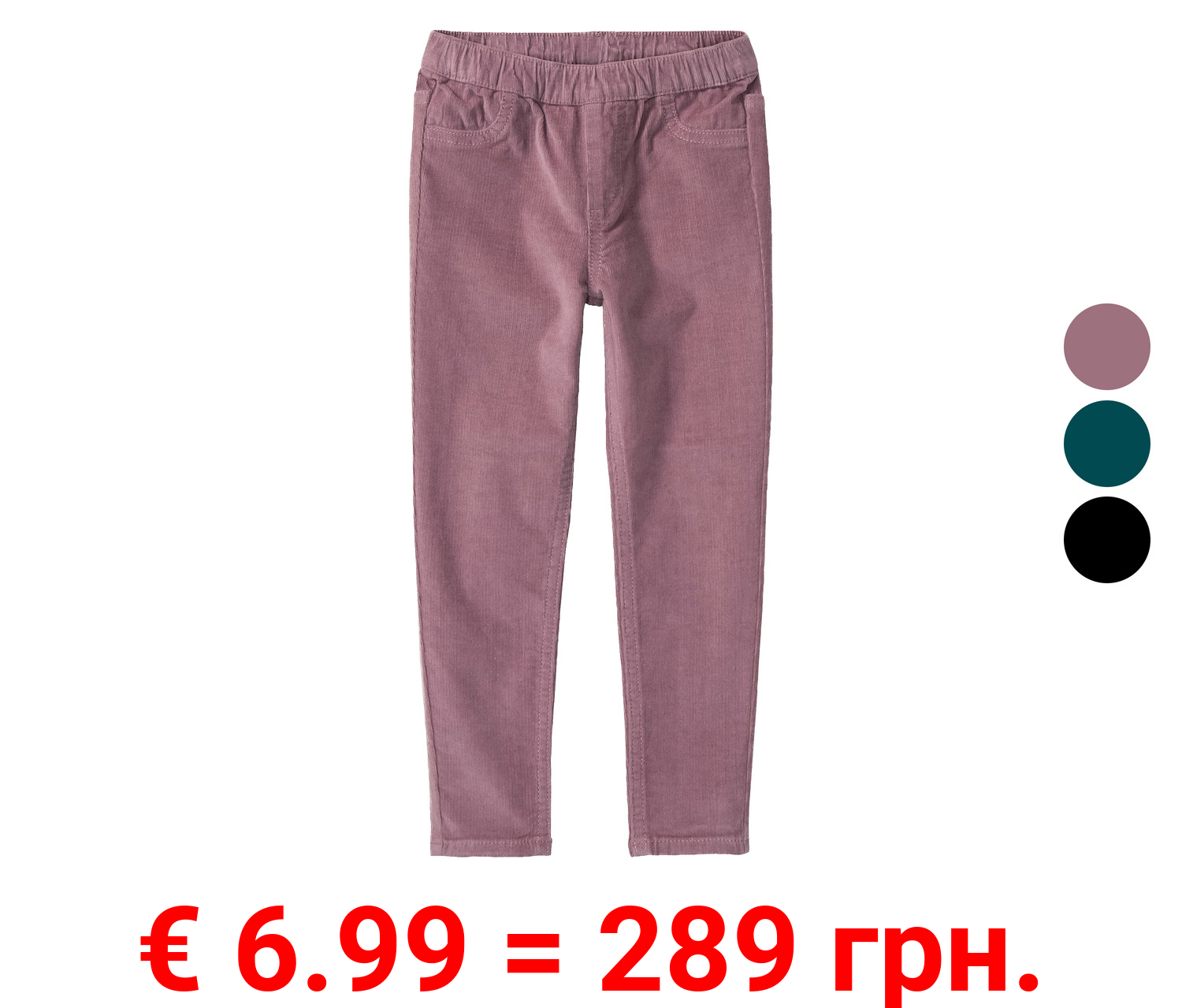 lupilu® Kleinkinder Mädchen Treggings in Feincord-Qualität