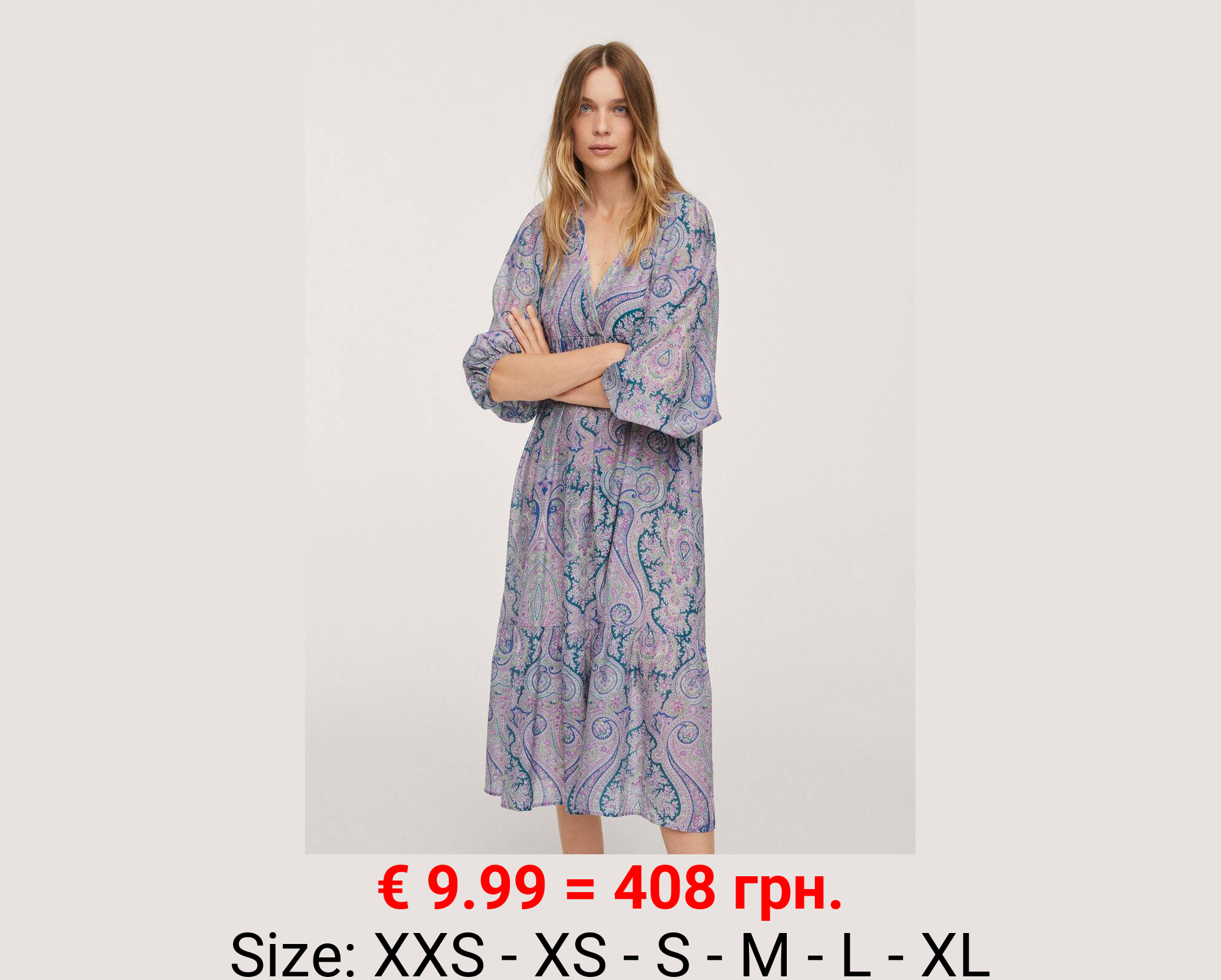 Vestido estampado paisley