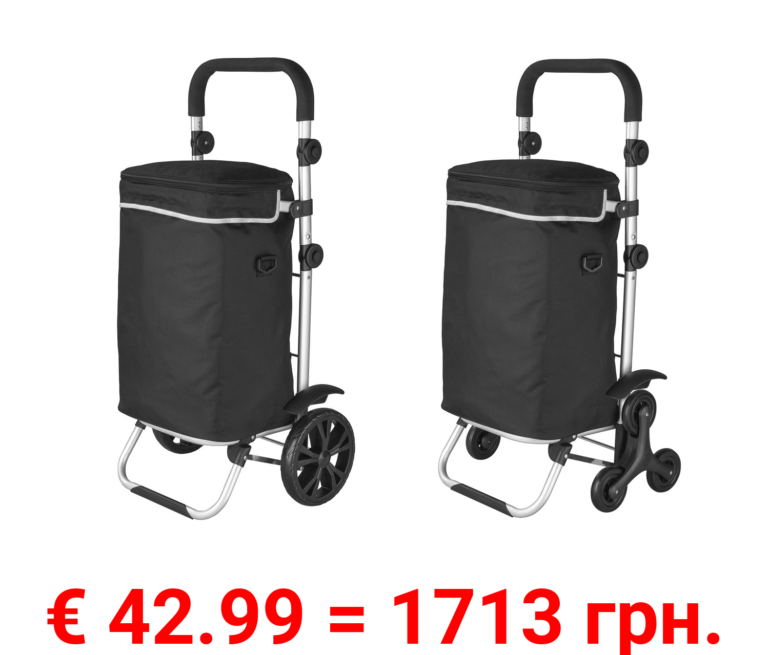 TOPMOVE® Einkaufstrolley, inkl. Faltmechanismus