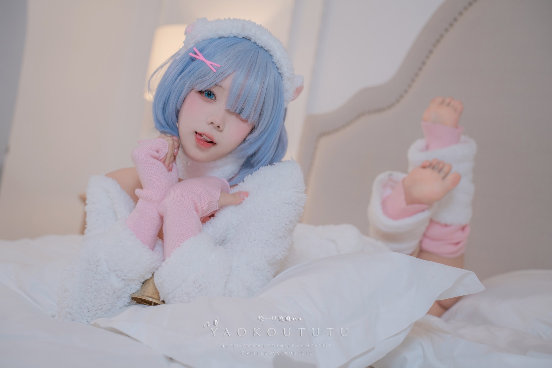 Cosplay 黏黏团子兔 T3特典 蕾姆咩咩 17