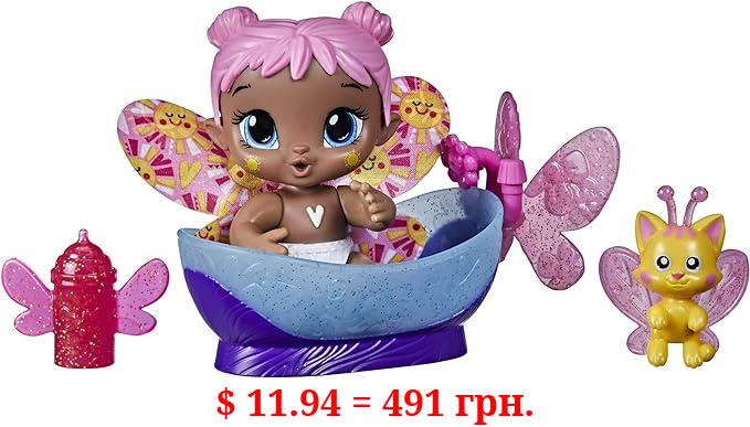 Baby Alive Glo Pixies Minis Doll, Bubble Sunny, Glow-in-The-Dark Doll for Kids Ages 3 and Up, 3.75-Inch Pixie Toy with Surprise Friend