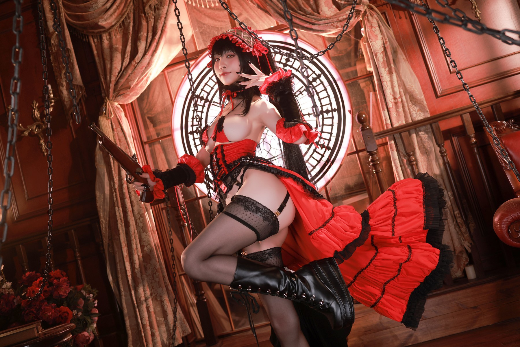 水淼aqua Cosplay 时崎狂三 90