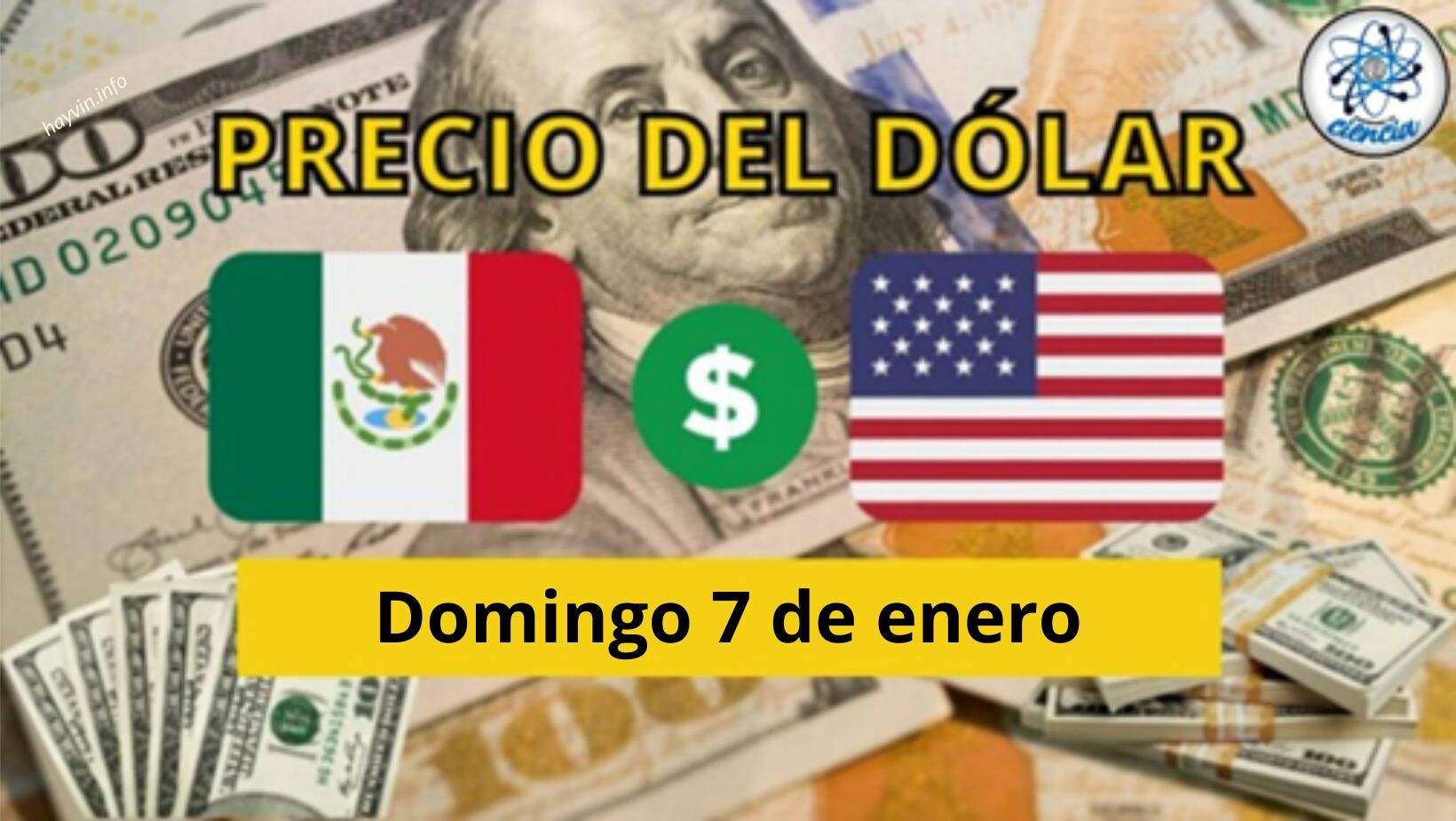 A dollár ára január 7., vasárnap. Hogyan jelent meg az árfolyam Mexikóban?