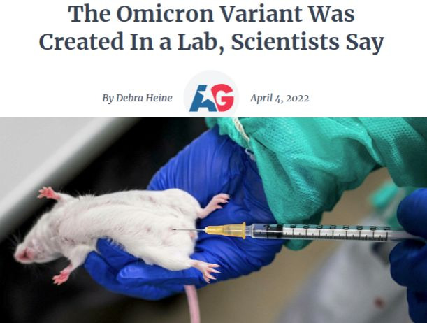 Wissenschaftler sagen, dass die Omikron-Variante in einem Labor erschaffen wurde