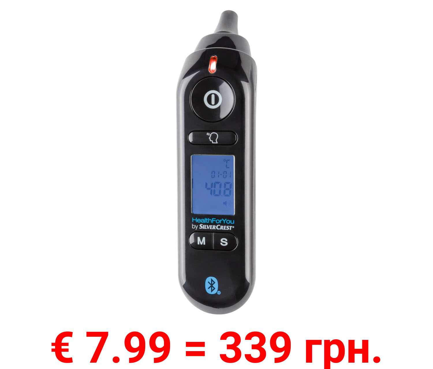 SILVERCREST® PERSONAL CARE Multifunktionsthermometer SFT 81, mit App