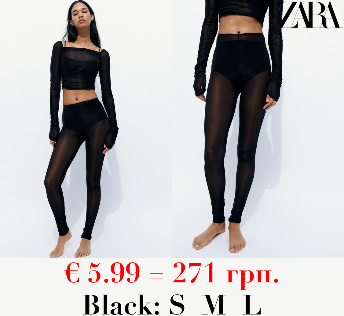 SEMI-SHEER LEGGINGS