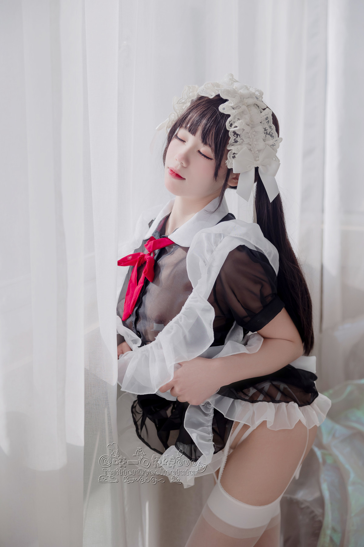 Cosplay 黏黏团子兔 黑白女仆 7