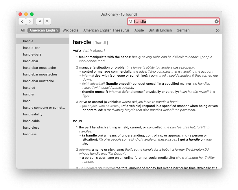 ReverseEngineering Apple Dictionary Telegraph