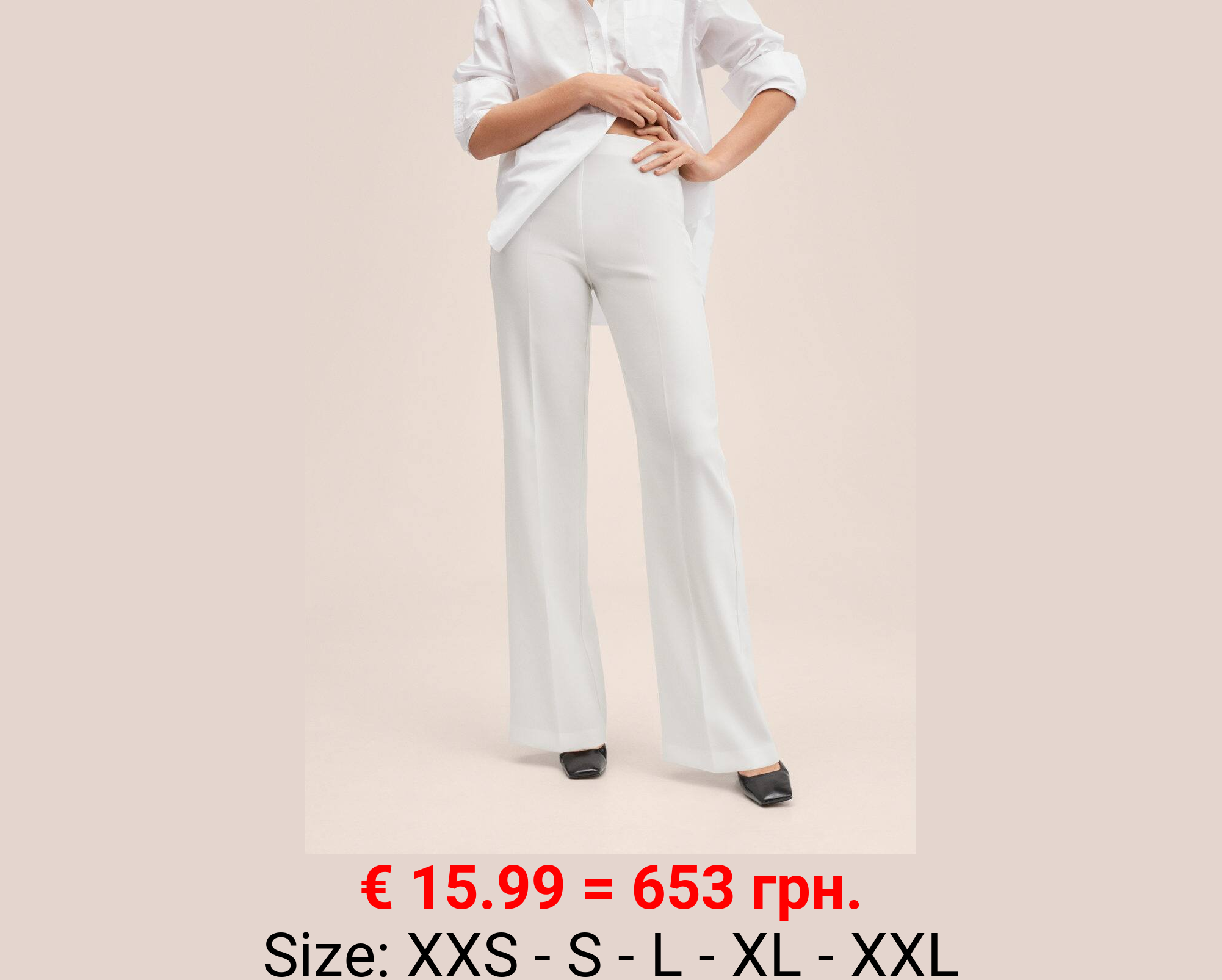 Pantalón traje wideleg 