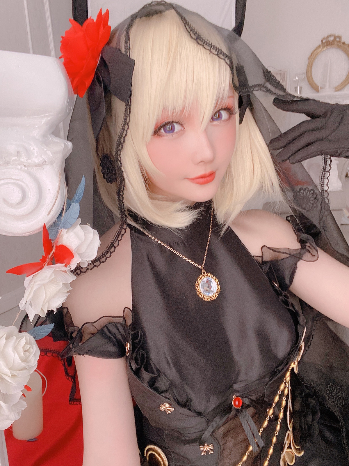 Cosplay 星之迟迟Hoshilily Z23婚纱 47