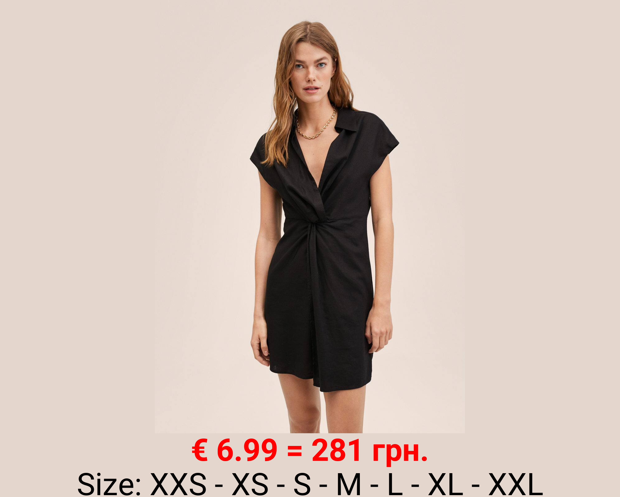 Vestido camisero lino