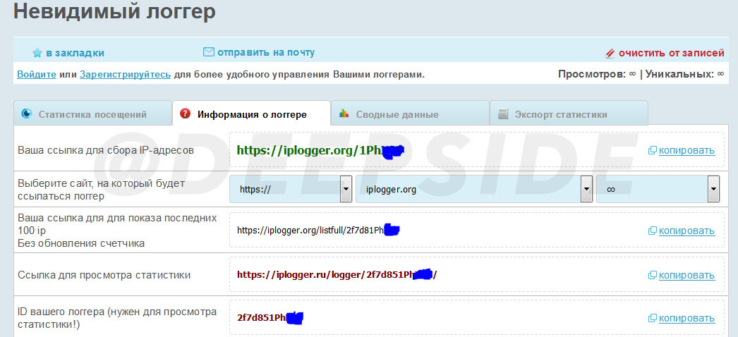 Iplogger на русском