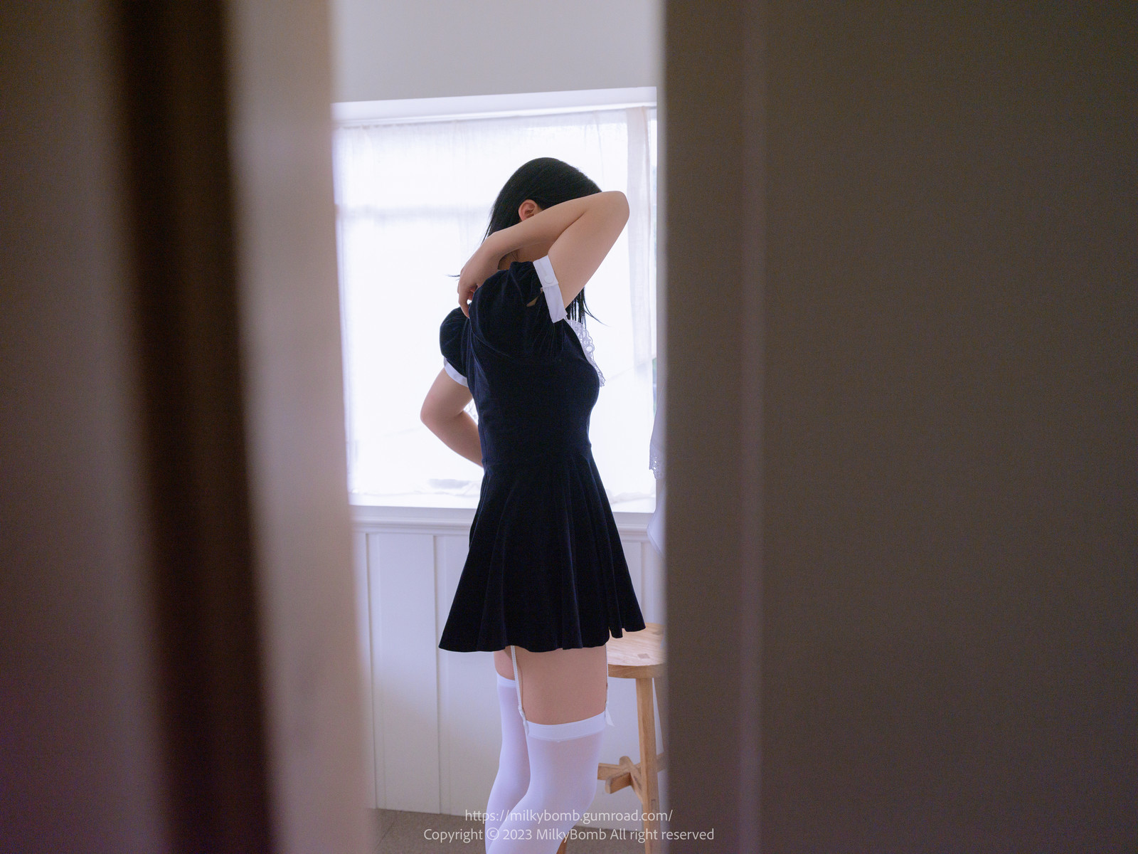 Yui 유이, [MilkyBomb] Maid Set.01 55