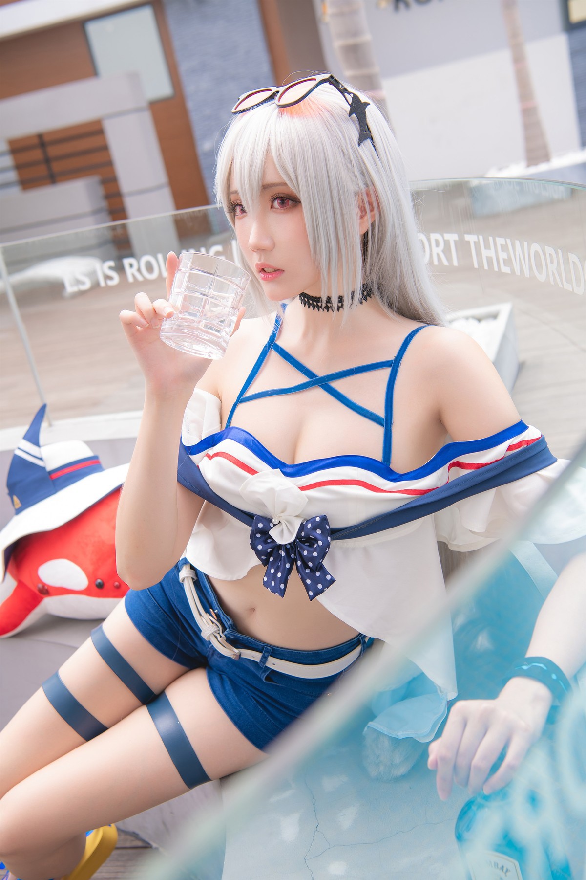 Cosplay 瓜希酱 斯卡蒂 19