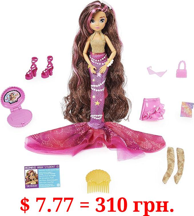 MERMAID HIGH, Searra Deluxe Mermaid Doll & Accessories with Removable Tail, Doll Clothes and Fashion Accessories, Kids Toys for Girls Ages 4 and up