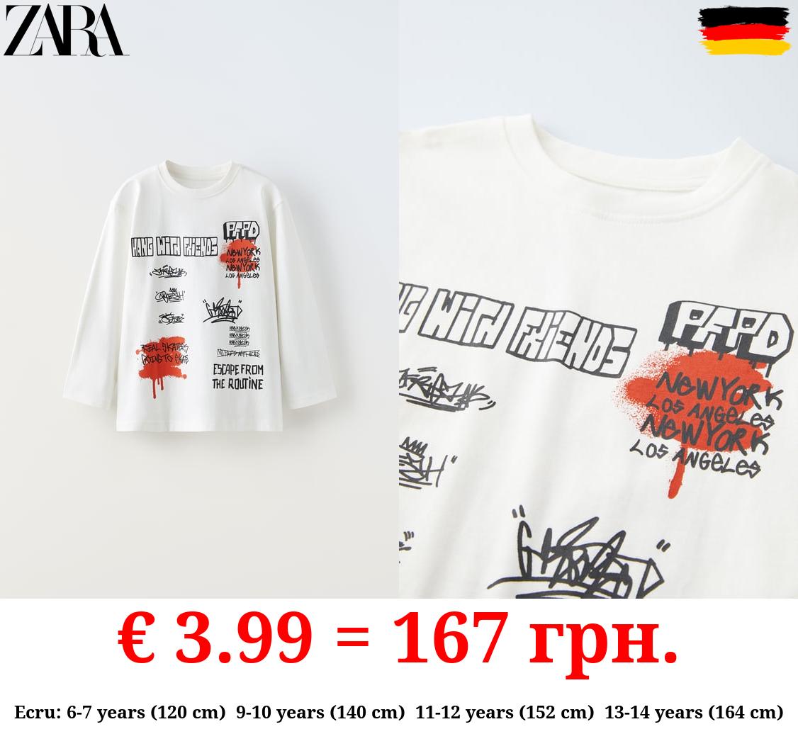 GRAFFITI PRINT T-SHIRT