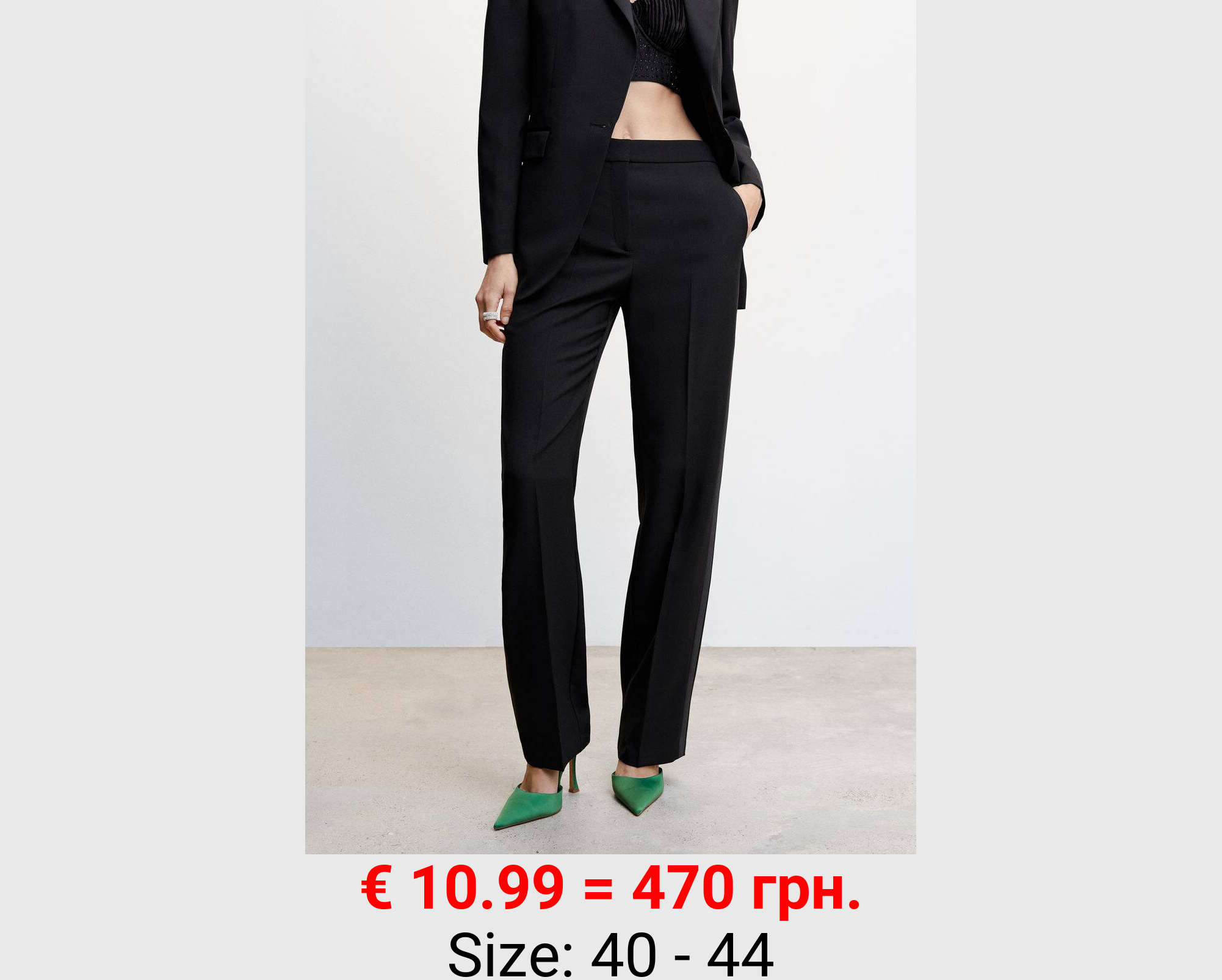 Pantalón recto traje