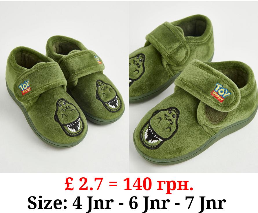 Disney Toy Story Green Rex Cupsole Slippers