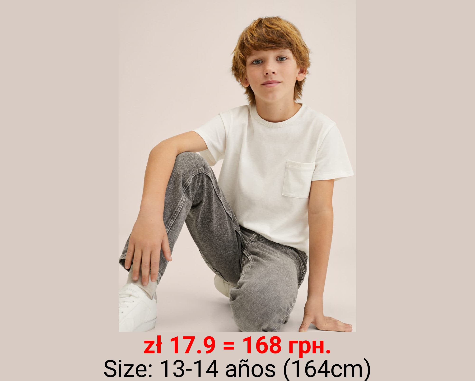 Jeans slim fit desgastado