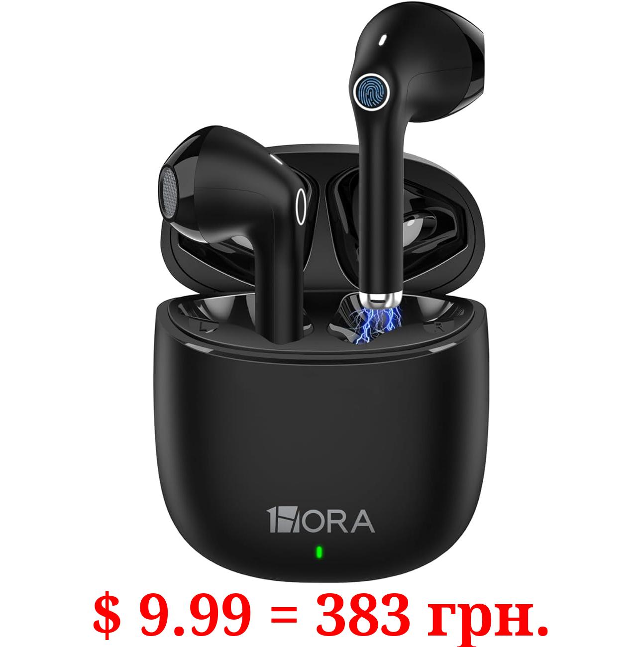 1 Hora Wireless Earbuds Bluetooth 5.3 • Sports Headphones • Deep Bass • in-Ear Earphones • Premium Sound • with Charging Case • Compatible with iPhone, Android Smartphone, Tablet, Laptop