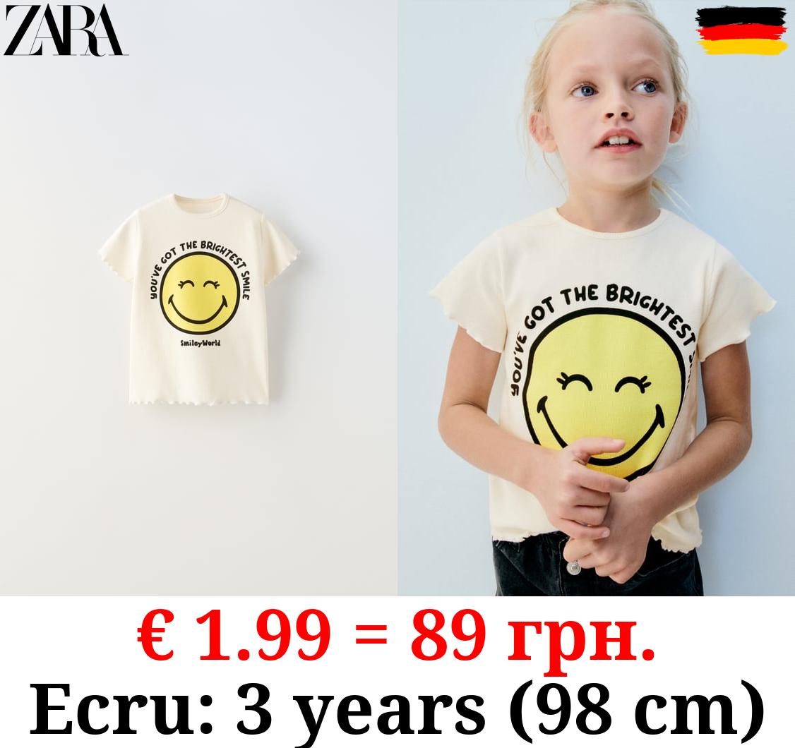 SMILEYWORLD ® HAPPY COLLECTION RIBBED T-SHIRT