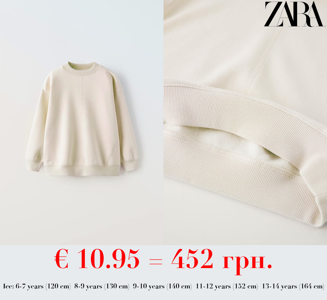 BASIC PLUSH SWEATSHIRT