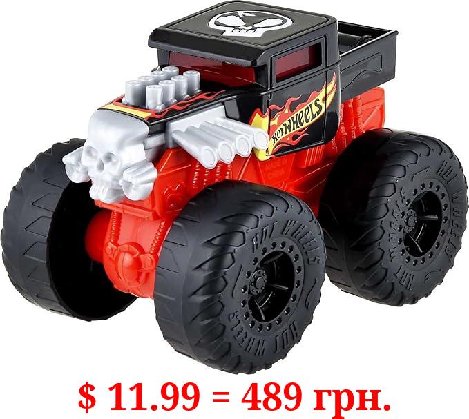 Hot Wheels Monster Trucks Roarin’ Wreckers, 1 1:43 Scale Truck with Lights & Sounds, Plays Truck’s Theme Song, Toy for Kids 3 Years Old & Older