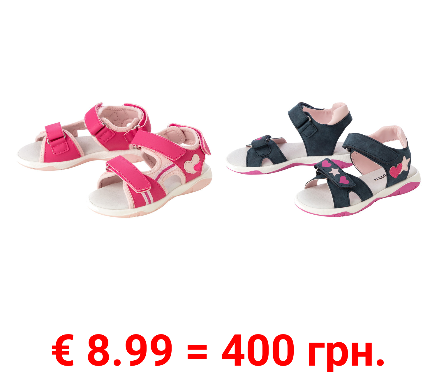 lupilu® Kleinkinder Mädchen Sandalen mit Lederdecksohle