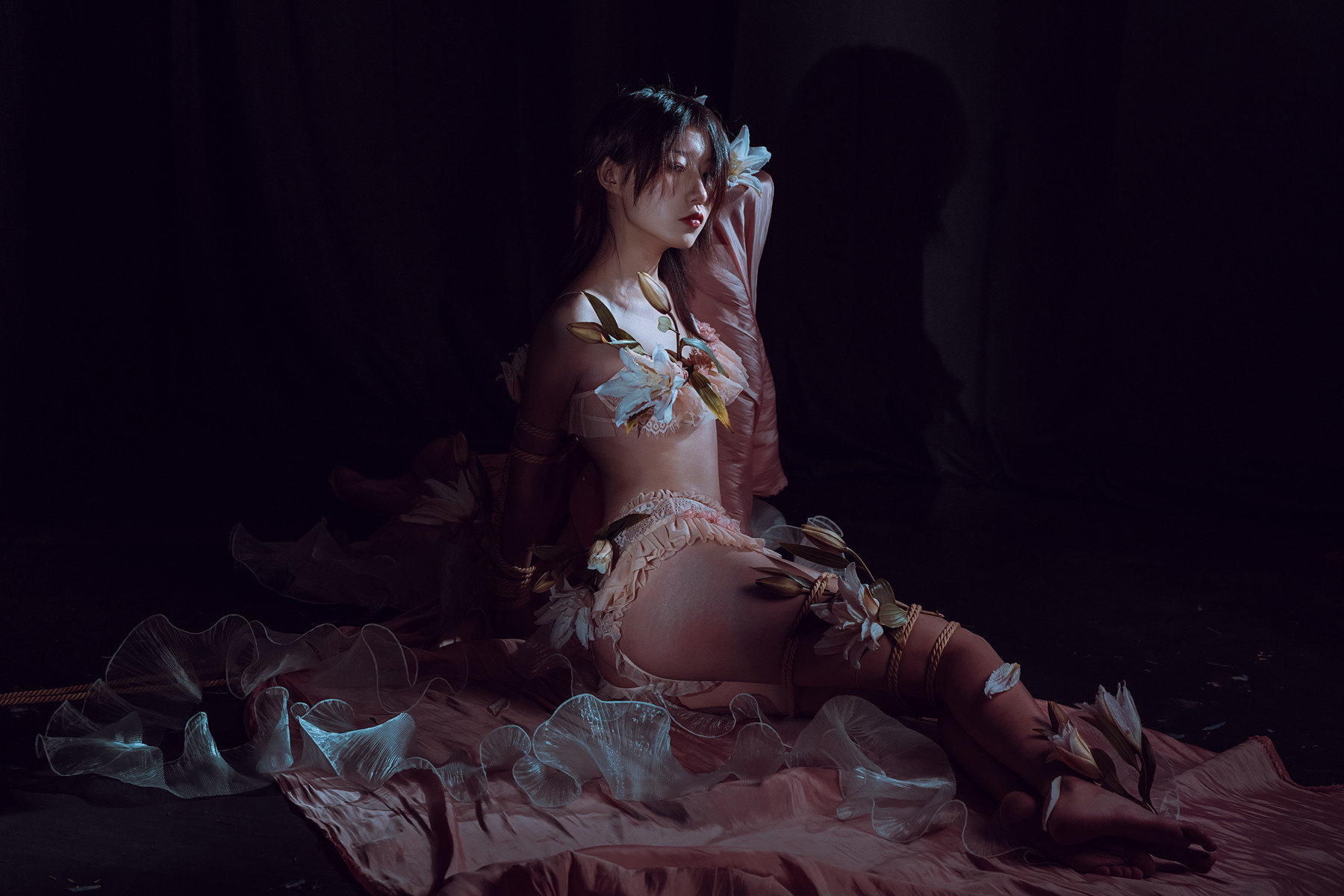 云溪溪 Cosplay 花与绳 Flower and Rope 26