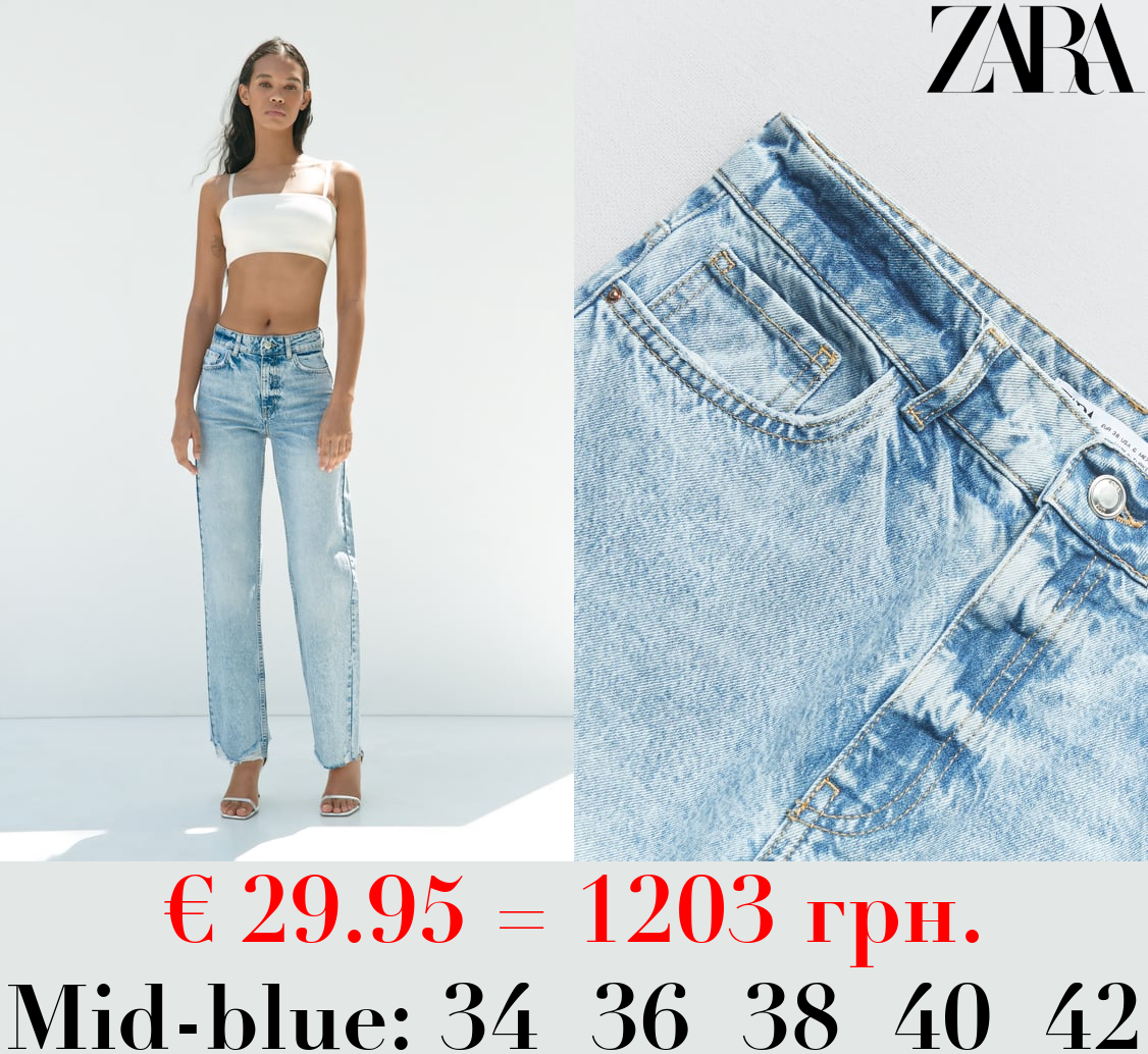 Z1975 STRAIGHT-FIT HIGH-WAIST FULL LENGTH JEANS
