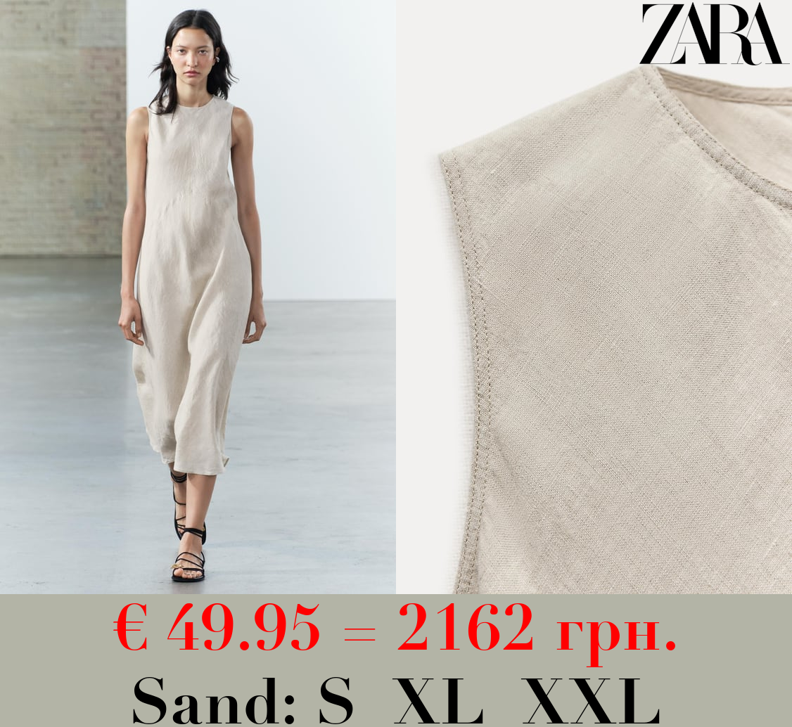 ZW COLLECTION LINEN MIDI DRESS