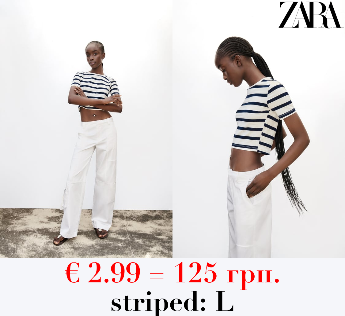 CROPPED STRETCH T-SHIRT