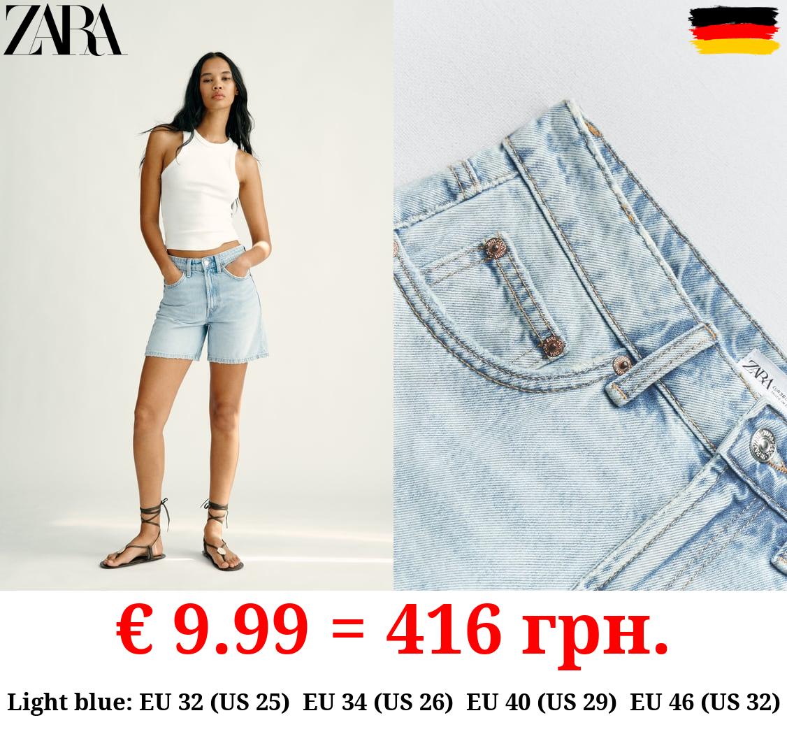 TRF REGULAR FIT MID-RISE BERMUDA SHORTS