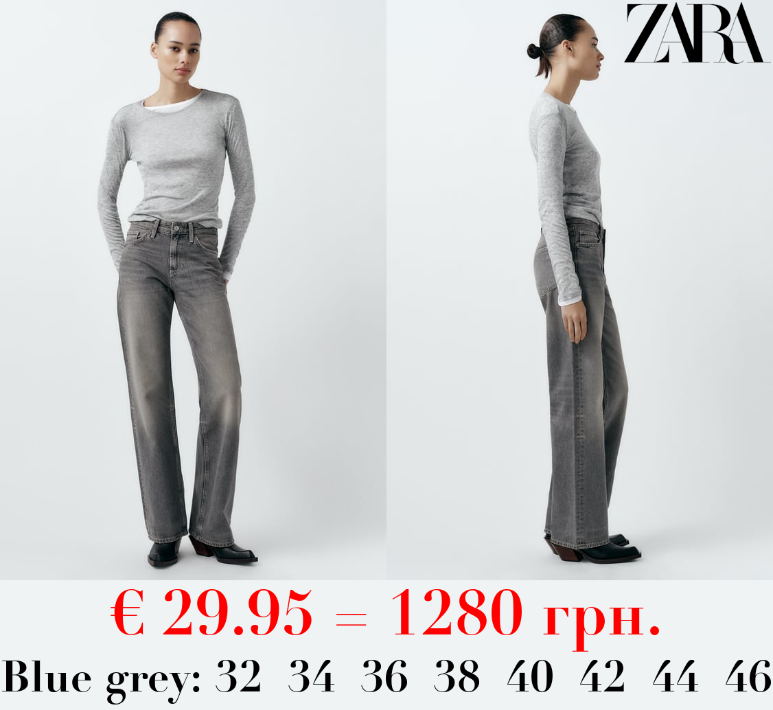 TRF WIDE-LEG MID-RISE FULL LENGTH JEANS