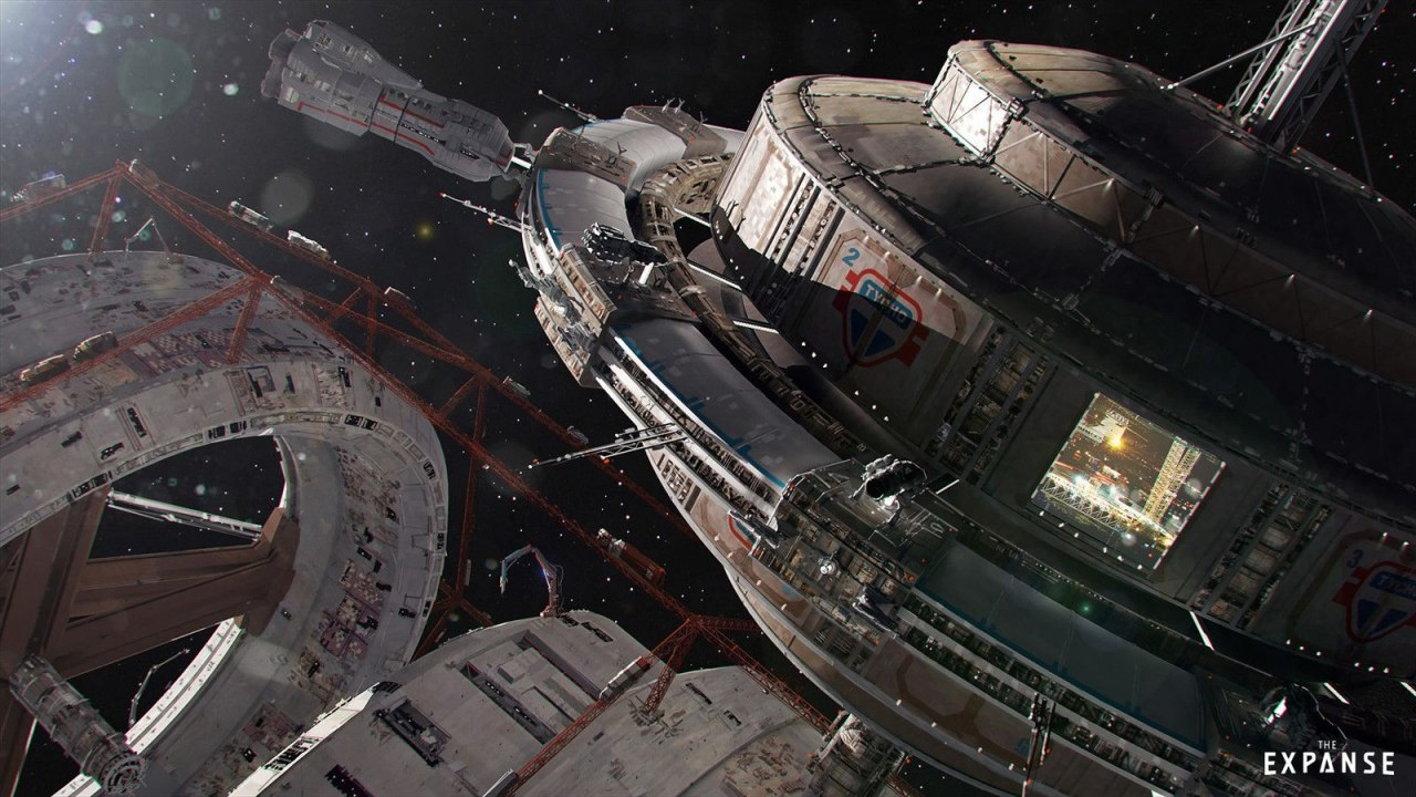 The Expanse кадр космическая станция Тахо
