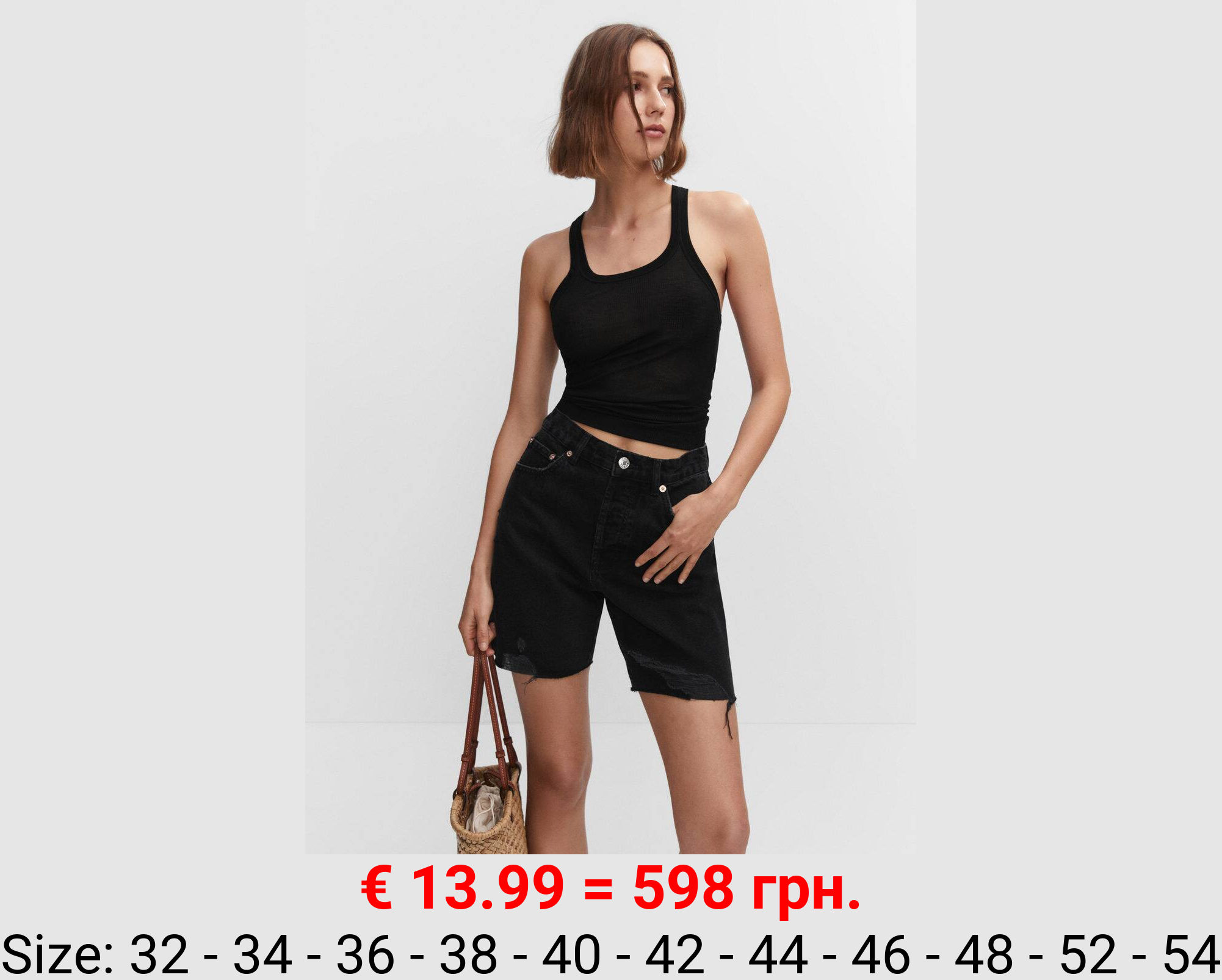 Bermudas vaqueras rotos decorativos